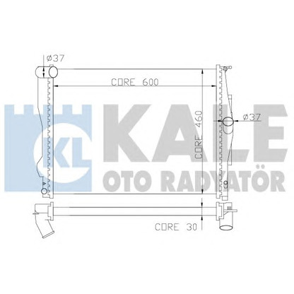 Photo Radiator, engine cooling KALE OTO RADYATÖR 348700