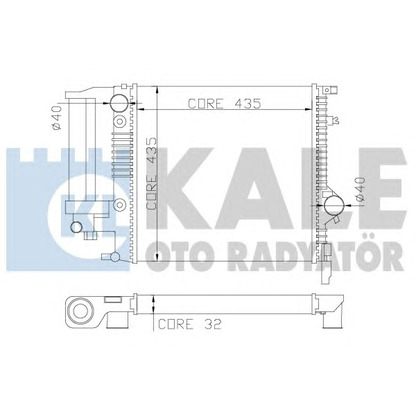 Photo Radiator, engine cooling KALE OTO RADYATÖR 349100