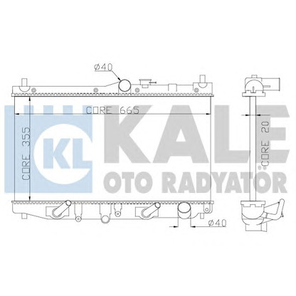 Foto Radiador, refrigeración del motor KALE OTO RADYATÖR 349900