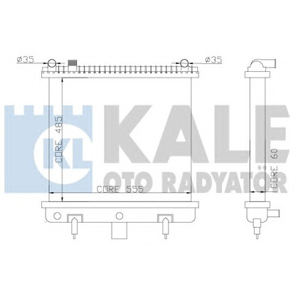Foto Radiador, refrigeración del motor KALE OTO RADYATÖR 350500