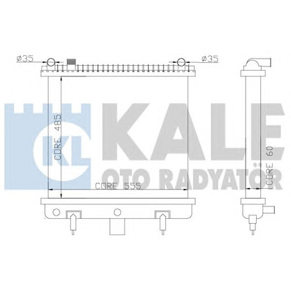 Foto Kühler, Motorkühlung KALE OTO RADYATÖR 350500