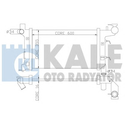 Photo Radiateur, refroidissement du moteur KALE OTO RADYATÖR 352700