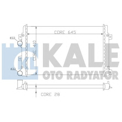 Photo Radiateur, refroidissement du moteur KALE OTO RADYATÖR 353500