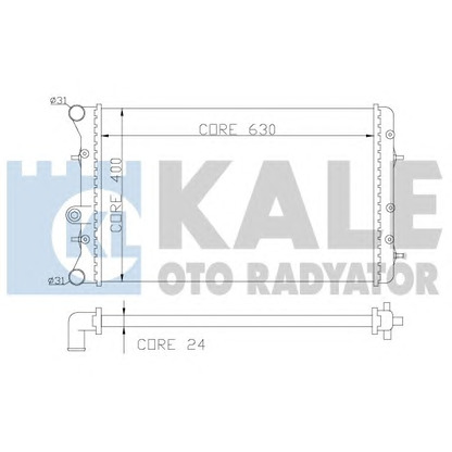 Foto Kühler, Motorkühlung KALE OTO RADYATÖR 353800