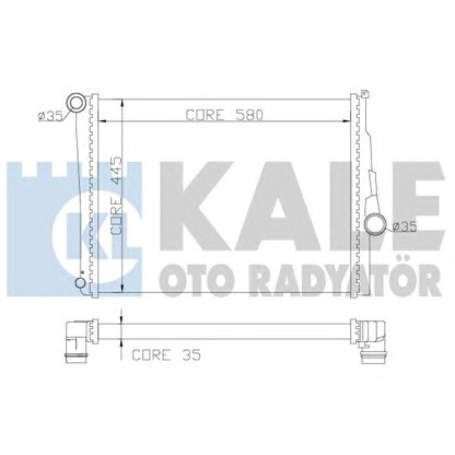 Photo Radiator, engine cooling KALE OTO RADYATÖR 354400