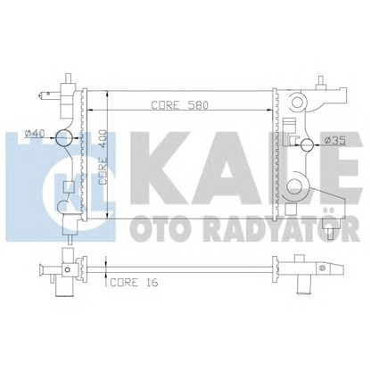 Foto Radiatore, Raffreddamento motore KALE OTO RADYATÖR 355200