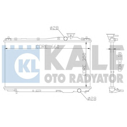 Photo Radiateur, refroidissement du moteur KALE OTO RADYATÖR 357000