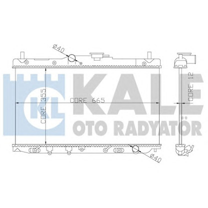 Foto Radiador, refrigeración del motor KALE OTO RADYATÖR 357700