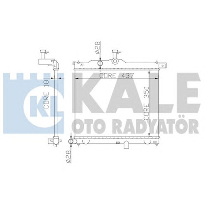 Photo Radiateur, refroidissement du moteur KALE OTO RADYATÖR 358300