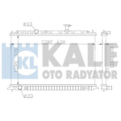 Photo Radiator, engine cooling KALE OTO RADYATÖR 359100