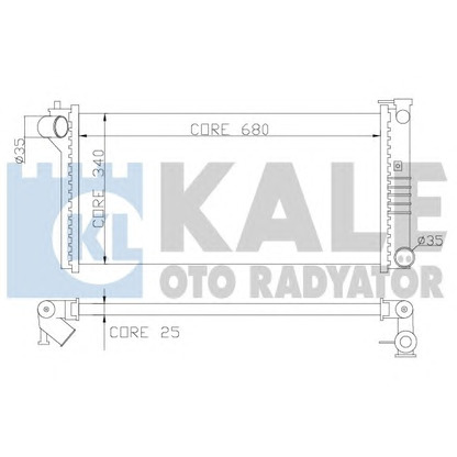 Photo Radiateur, refroidissement du moteur KALE OTO RADYATÖR 359600