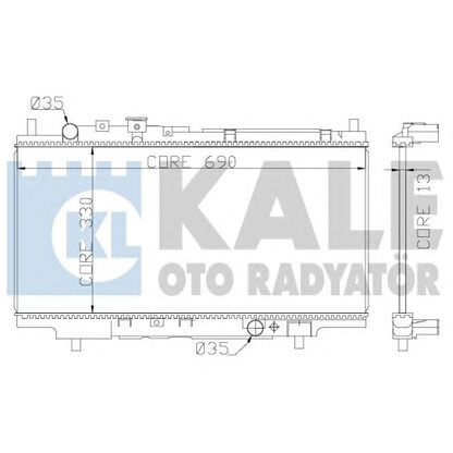 Foto Radiatore, Raffreddamento motore KALE OTO RADYATÖR 359800