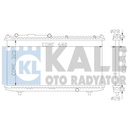 Фото Радиатор, охлаждение двигателя KALE OTO RADYATÖR 359900