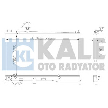 Photo Radiator, engine cooling KALE OTO RADYATÖR 360000
