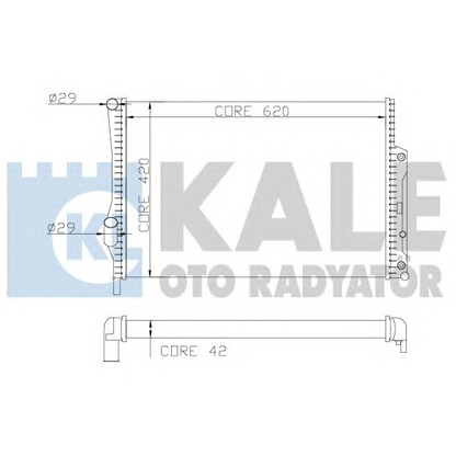 Foto Radiatore, Raffreddamento motore KALE OTO RADYATÖR 360400