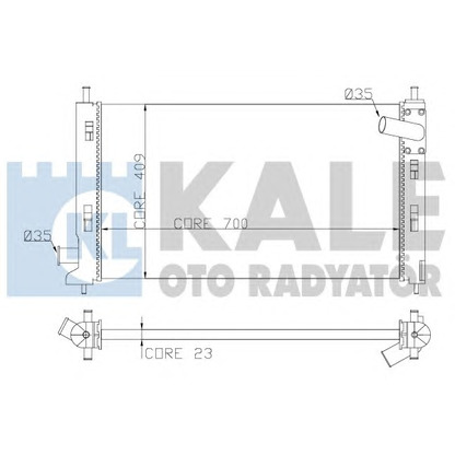 Photo Radiateur, refroidissement du moteur KALE OTO RADYATÖR 362100