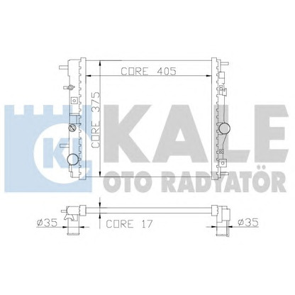 Photo Radiateur, refroidissement du moteur KALE OTO RADYATÖR 362500