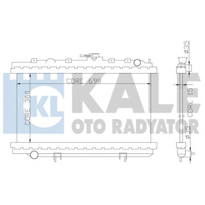Foto Radiatore, Raffreddamento motore KALE OTO RADYATÖR 363000