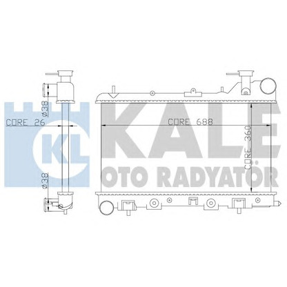 Foto Kühler, Motorkühlung KALE OTO RADYATÖR 364800