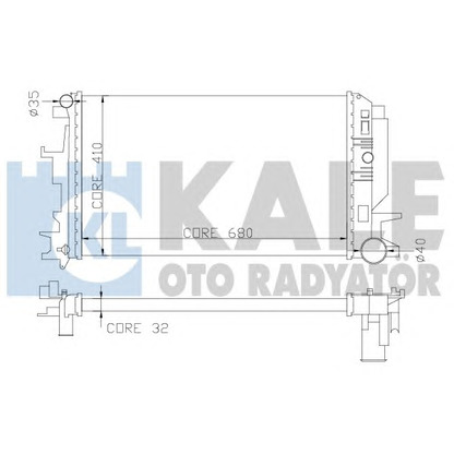 Photo Radiator, engine cooling KALE OTO RADYATÖR 373900