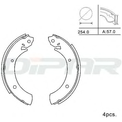 Фото Комплект тормозных колодок DITAS DPB1011