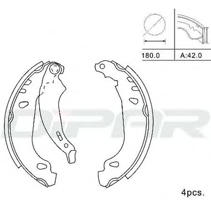 Foto Bremsbackensatz DITAS DPB1019