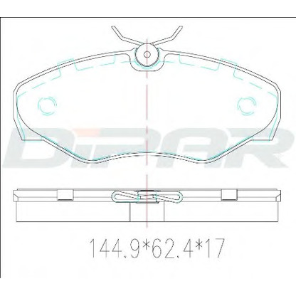 Foto Kit pastiglie freno, Freno a disco DITAS DFB3456