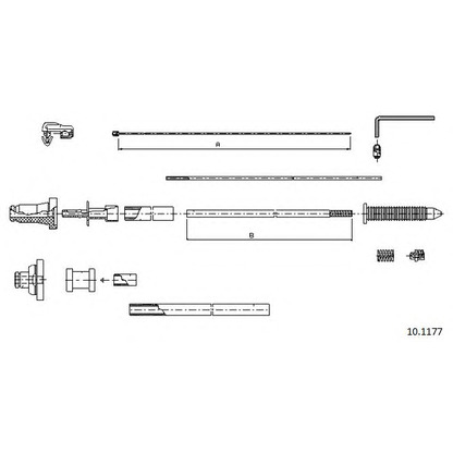 Foto Cable del acelerador CABOR 101177