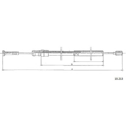 Foto Cable de accionamiento, accionamiento del embrague CABOR 10213