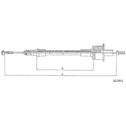 Photo Clutch Cable CABOR 102411