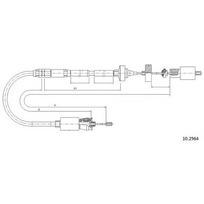 Photo Clutch Cable CABOR 102964