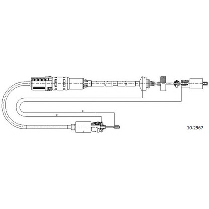 Photo Clutch Cable CABOR 102967