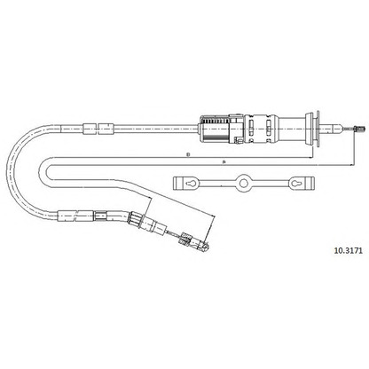 Photo Clutch Cable CABOR 103171