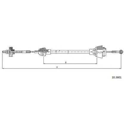 Photo Clutch Cable CABOR 103601