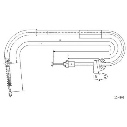 Photo Cable, parking brake CABOR 104302