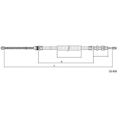 Photo Cable, parking brake CABOR 10458