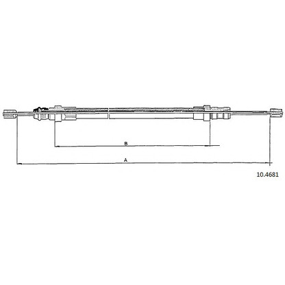 Photo Cable, parking brake CABOR 104681