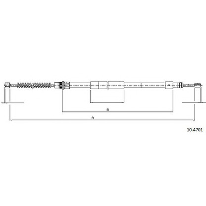 Photo Cable, parking brake CABOR 104701