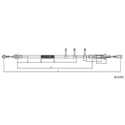 Photo Cable, parking brake CABOR 104741