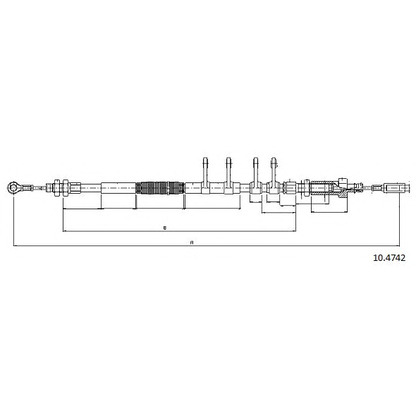 Photo Cable, parking brake CABOR 104742