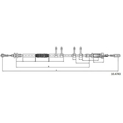 Photo Cable, parking brake CABOR 104743