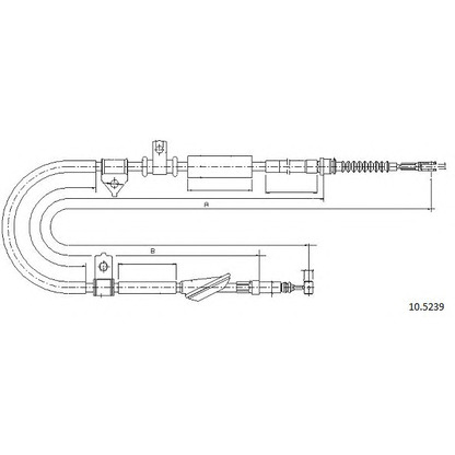 Photo Cable, parking brake CABOR 105239