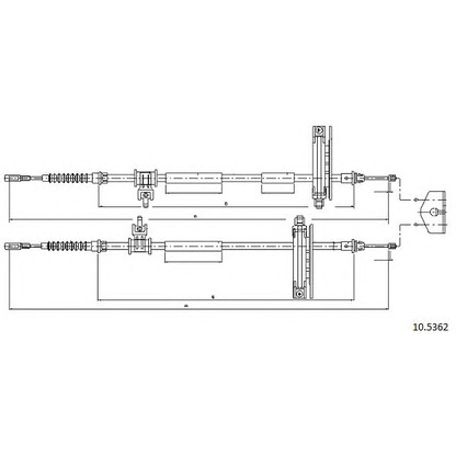 Photo Cable, parking brake CABOR 105362