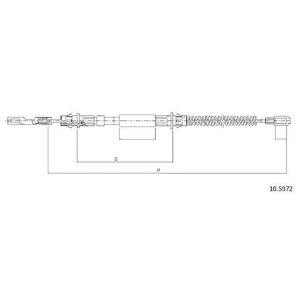 Photo Cable, parking brake CABOR 105972