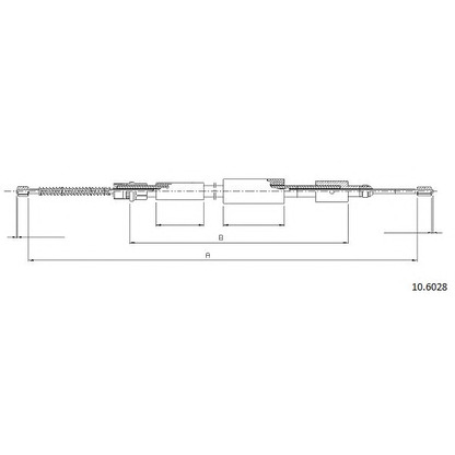 Photo Cable, parking brake CABOR 106028