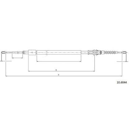 Photo Cable, parking brake CABOR 106044