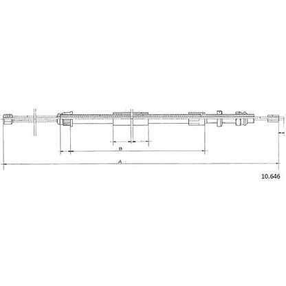 Photo Cable, parking brake CABOR 10646