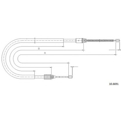 Photo Cable, parking brake CABOR 106691