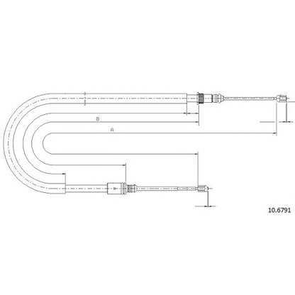 Photo Cable, parking brake CABOR 106791