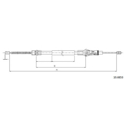 Photo Cable, parking brake CABOR 106853